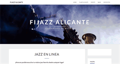 Desktop Screenshot of fijazzalicante.com
